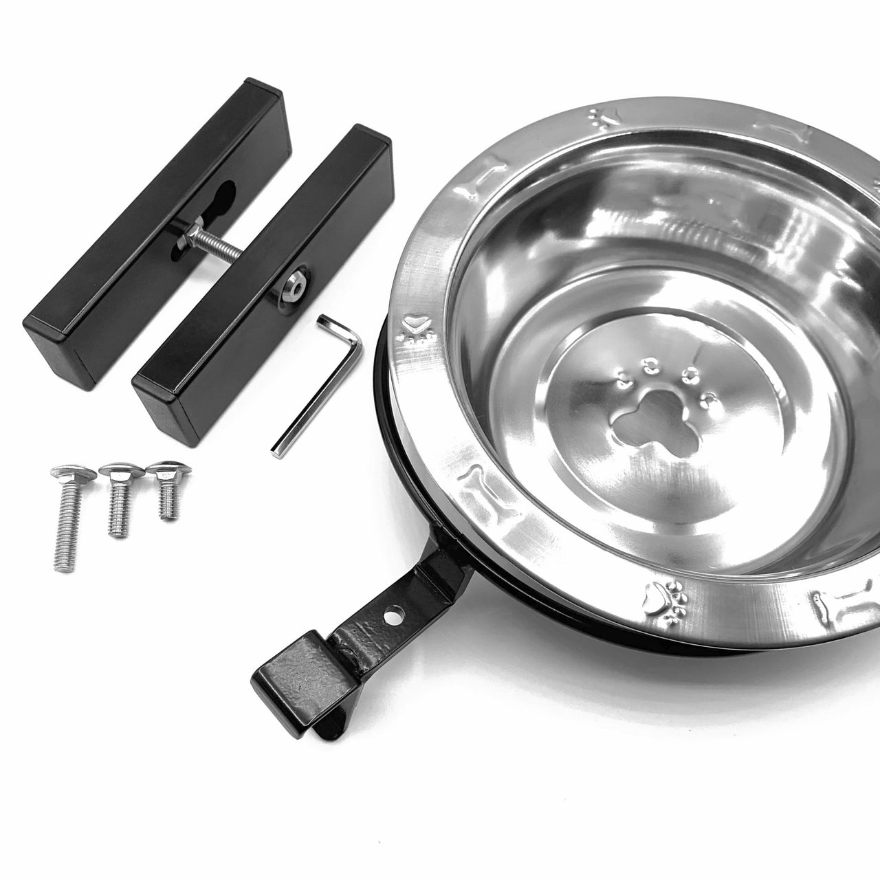Adjustable Height Dog Bowl Kit Contents